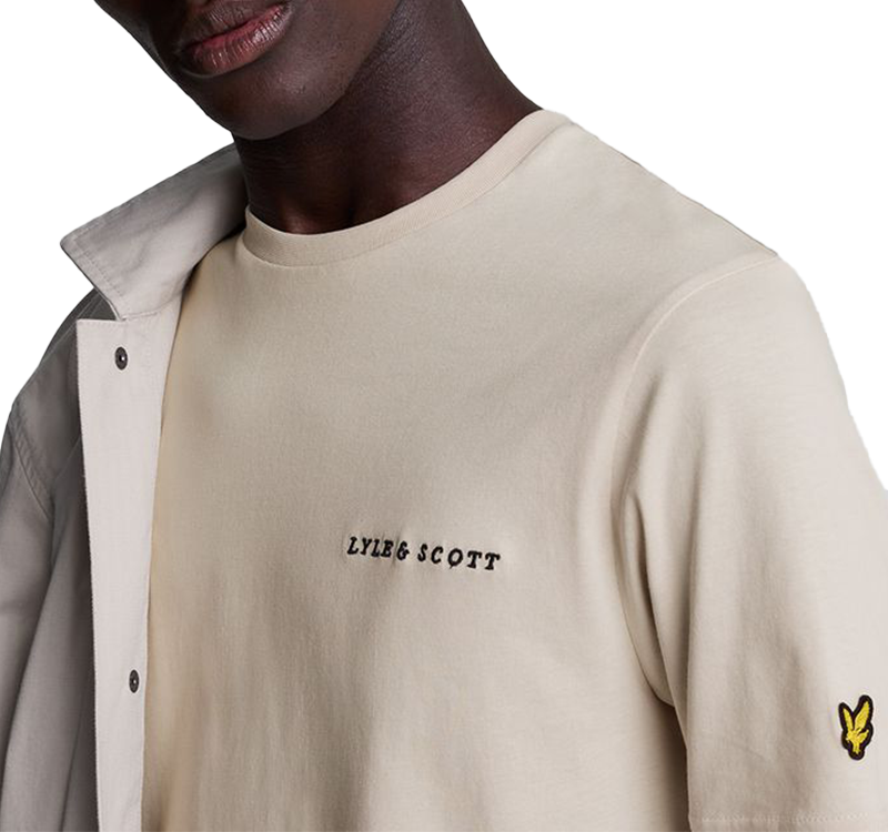 Lyle & Scott Lyle &amp; Scott Embroidered T-Shirt Beige