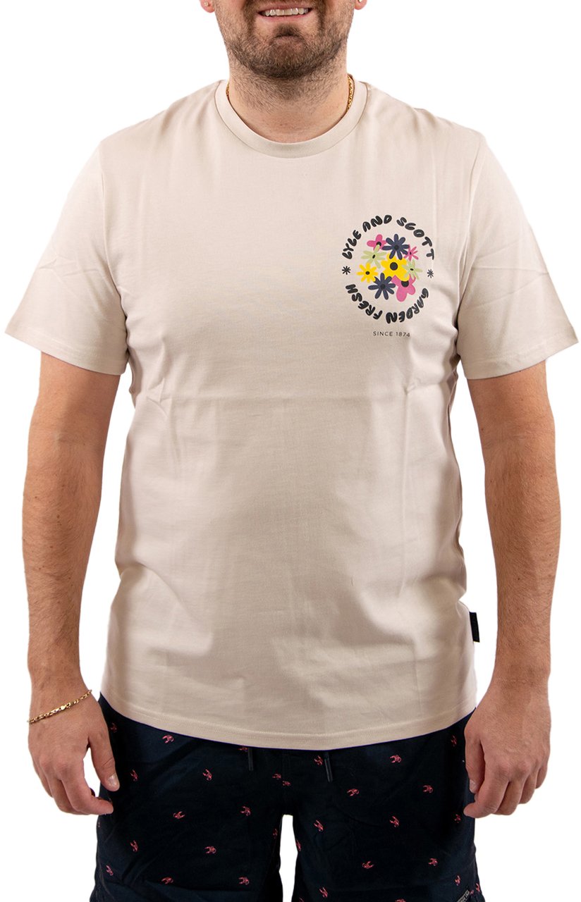 Lyle & Scott Lyle & Scott Nature Graphic T-Shirt Beige