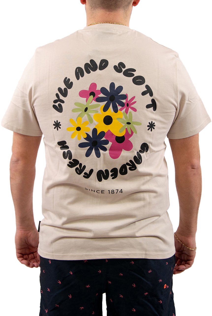 Lyle & Scott Nature Graphic T-Shirt Beige