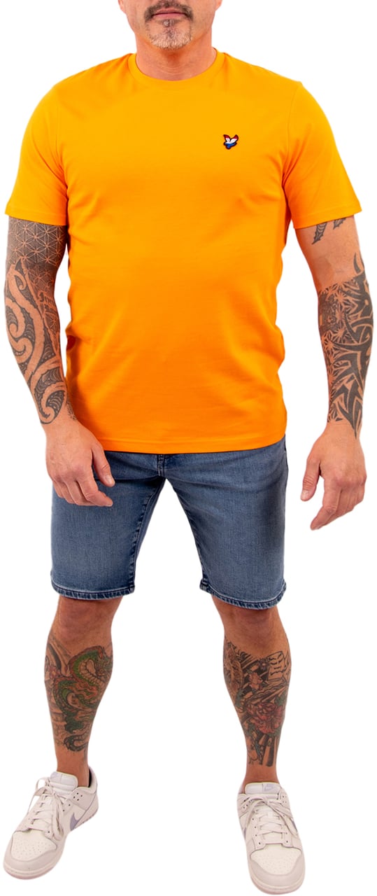 Lyle & Scott Flag Eagle T-Shirt Oranje