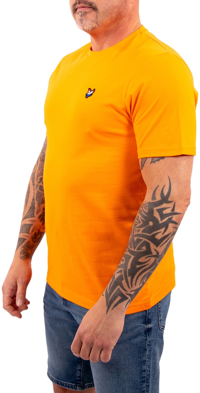 Lyle & Scott Flag Eagle T-Shirt Oranje