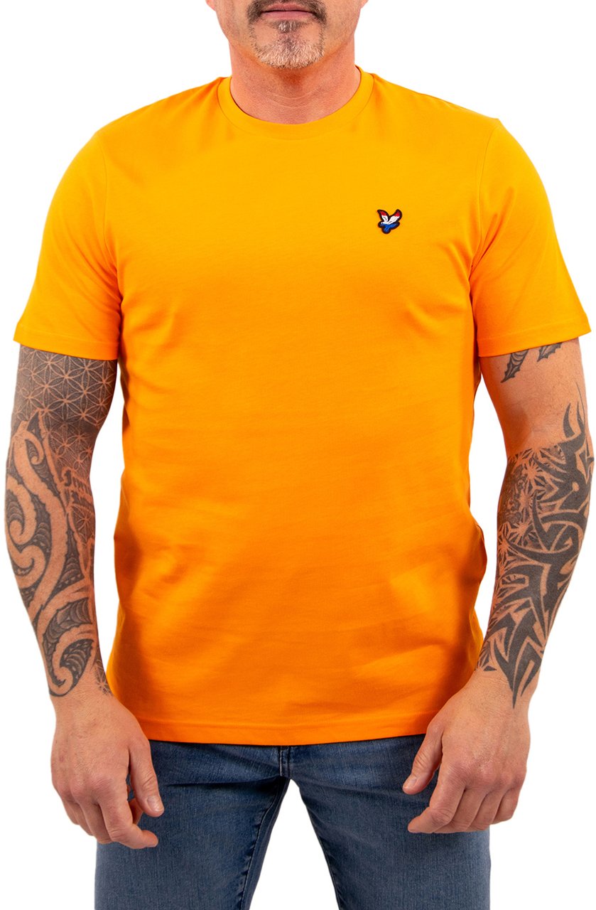 Lyle & Scott Flag Eagle T-Shirt Oranje
