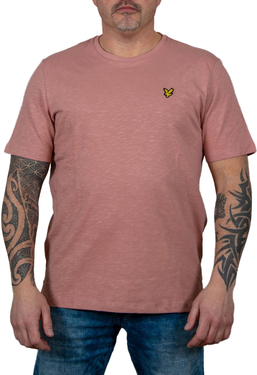 Lyle & Scott Slub T-Shirt Roze