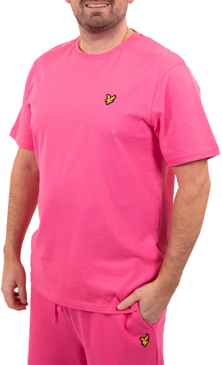 Lyle & Scott Plain T-Shirt Y136 Roze