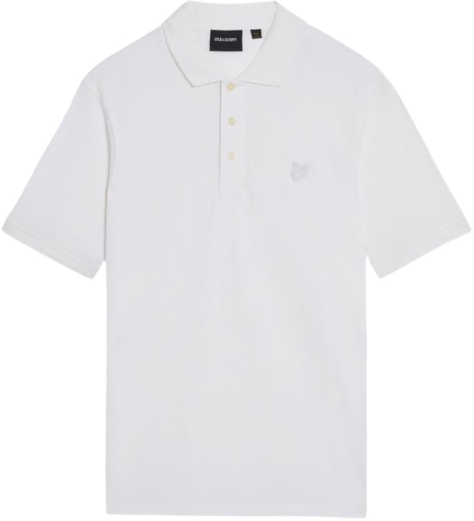Lyle & Scott Lyle &amp; Scott Tonal Eagle Polo Shirt Wit