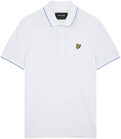 Lyle & Scott Lyle &amp; Scott Tipped Polo Shirt Wit