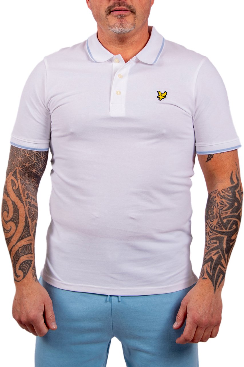 Lyle & Scott Lyle & Scott Tipped Polo Shirt Wit