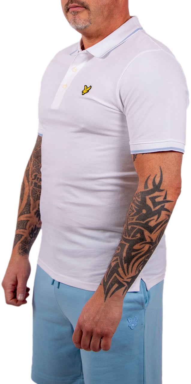 Lyle & Scott Lyle & Scott Tipped Polo Shirt Wit