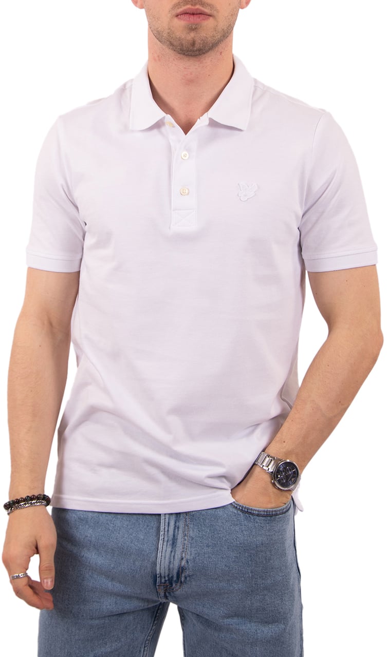 Lyle & Scott Lyle & Scott Superfine Polo Shirt Wit