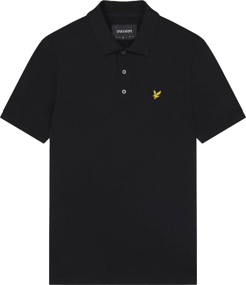 Lyle & Scott Lyle & Scott Plain Polo Shirt Zwart