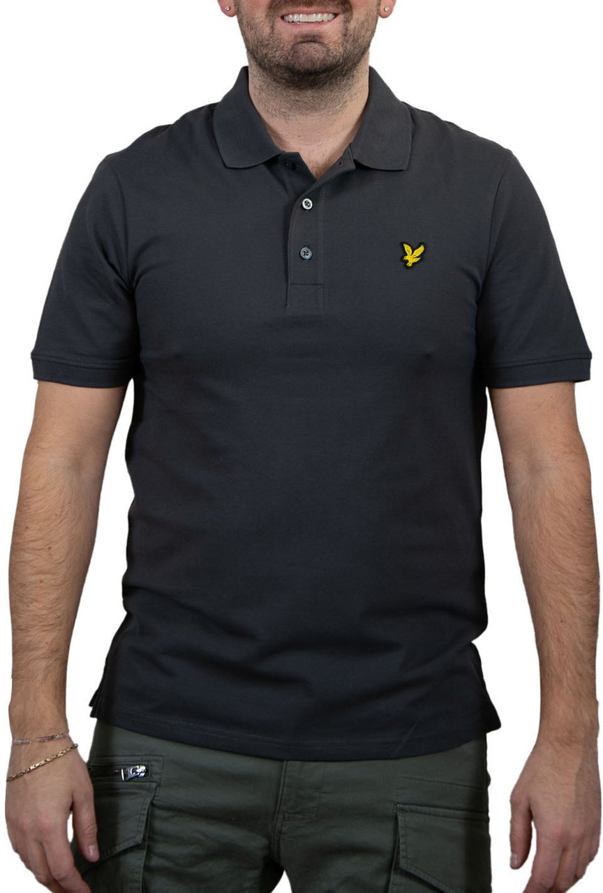 Lyle & Scott Lyle & Scott Plain Polo Shirt Grijs