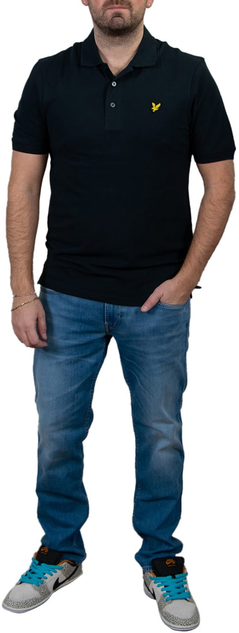 Lyle & Scott Lyle &amp; Scott Plain Polo T-Shirt Blauw
