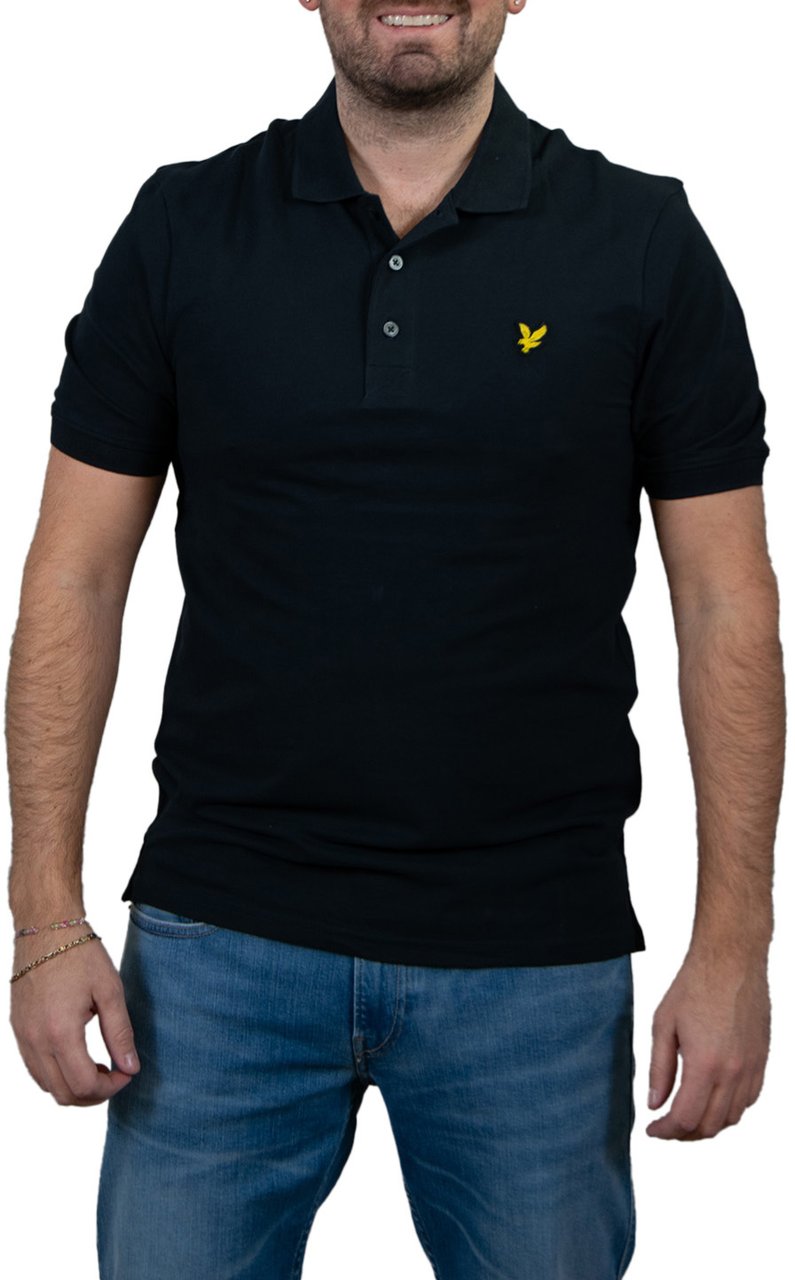 Lyle & Scott Lyle &amp; Scott Plain Polo T-Shirt Blauw