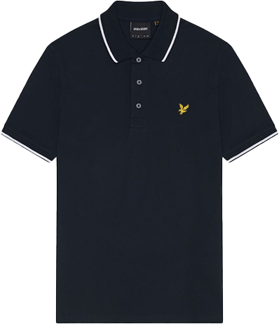 Lyle & Scott Lyle &amp; Scott Tipped Polo Shirt Blauw