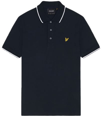 Lyle & Scott Lyle & Scott Tipped Polo Shirt Blauw