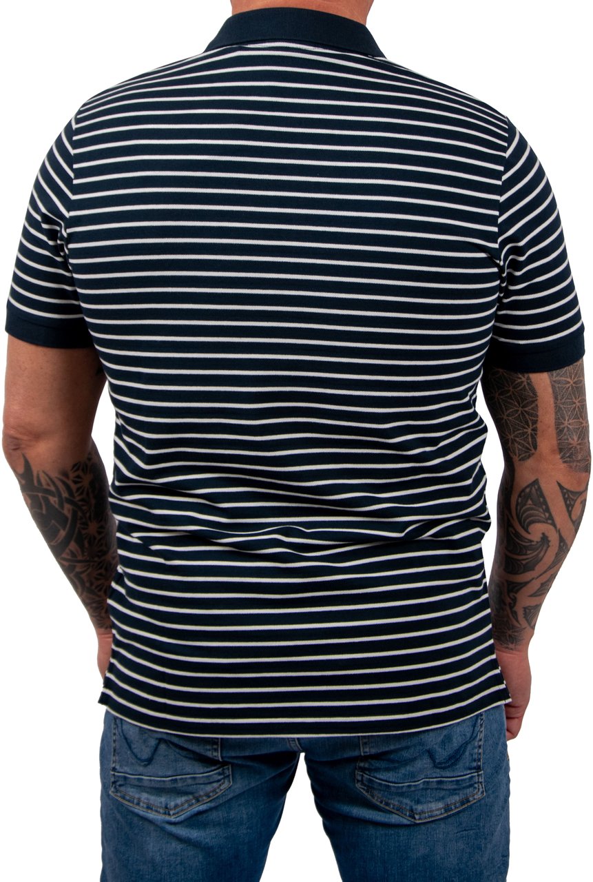 Lyle & Scott Lyle &amp; Scott Pique Breton Polo Shirt Blauw