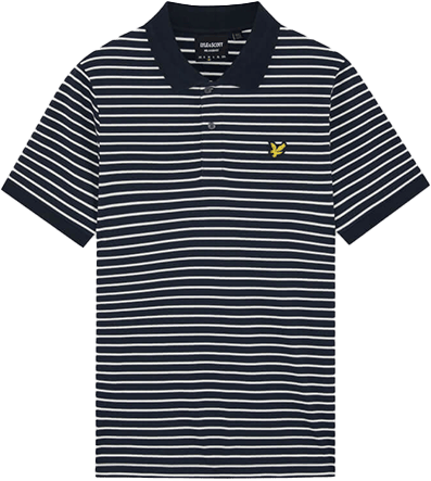 Lyle & Scott Lyle &amp; Scott Pique Breton Polo Shirt Blauw
