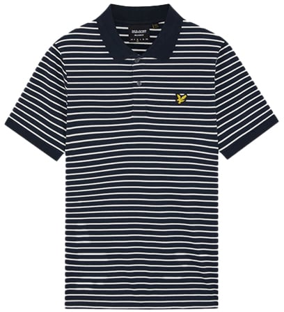 Lyle & Scott Lyle & Scott Pique Breton Polo Shirt Blauw