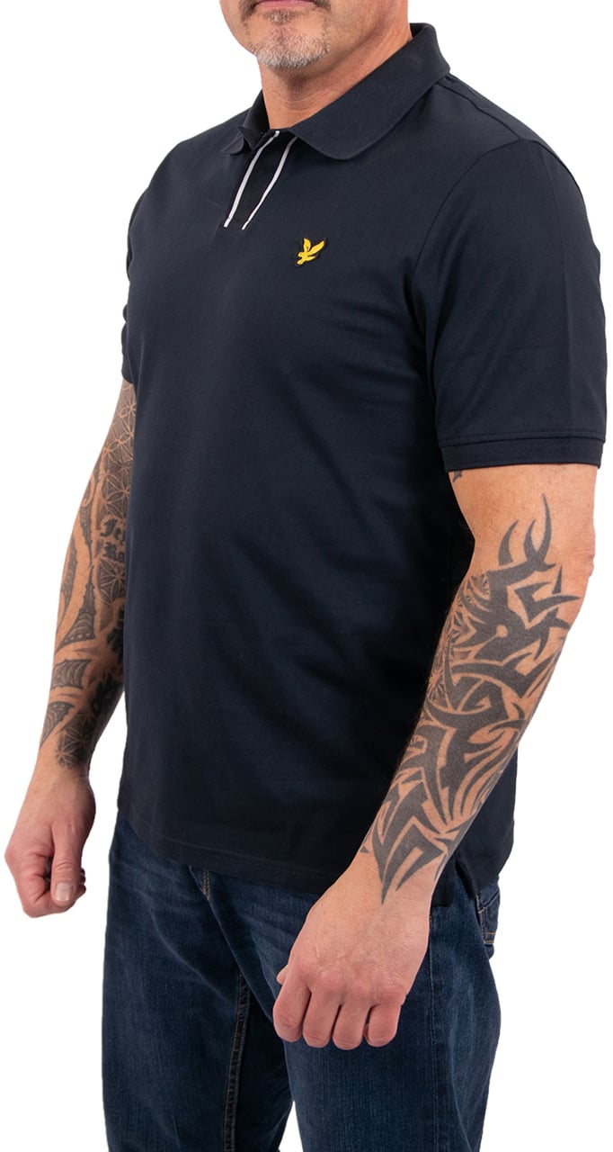 Lyle & Scott Placket Tipped Polo Shirt Blauw