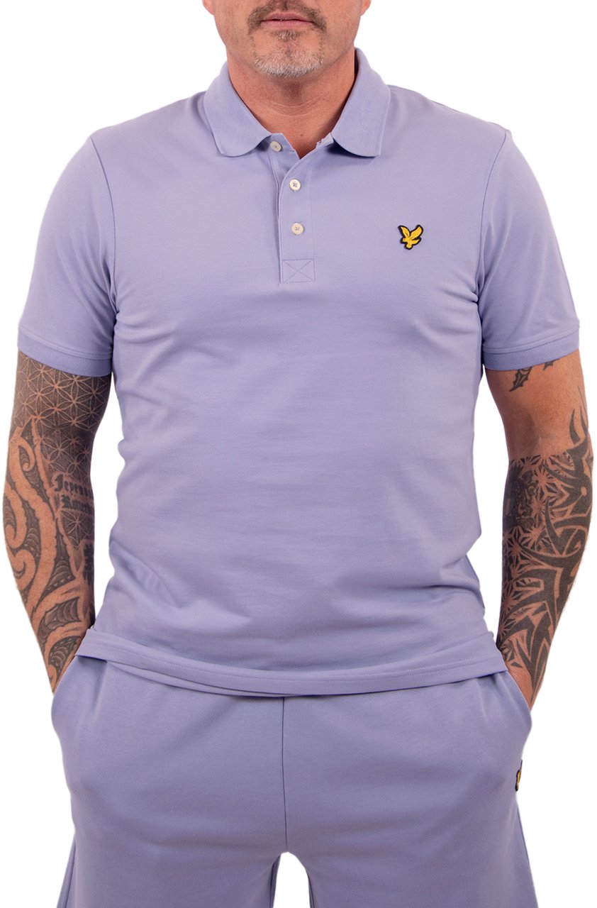 Lyle & Scott Lyle & Scott Plain Polo Shirt Blauw