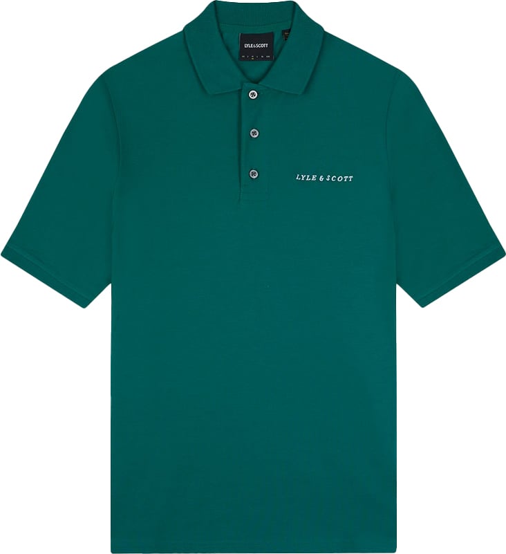 Lyle & Scott Lyle &amp; Scott Embroidered Polo T-Shirt Groen