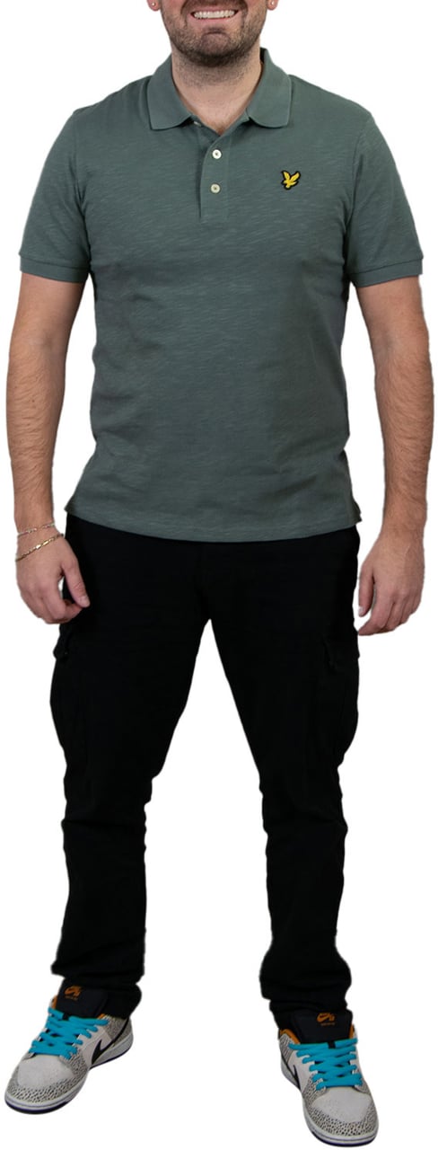 Lyle & Scott Slub Polo Shirt Groen