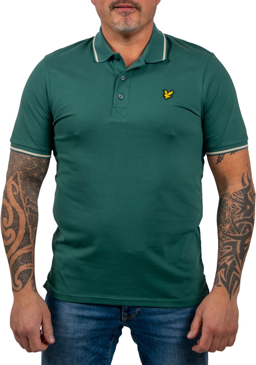 Lyle & Scott Tipped Polo Shirt Groen