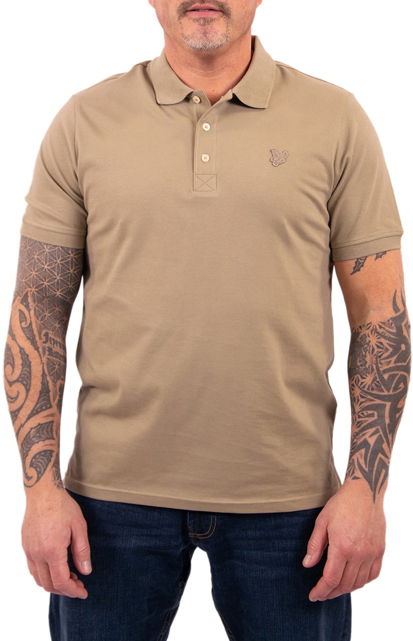 Lyle & Scott Superfine Polo Shirt Beige