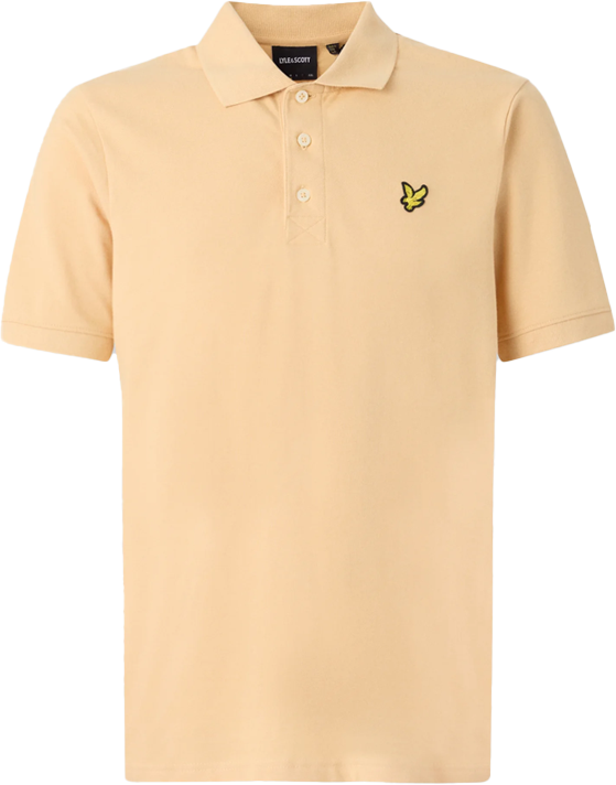 Lyle & Scott Lyle &amp; Scott Plain Polo Shirt Geel