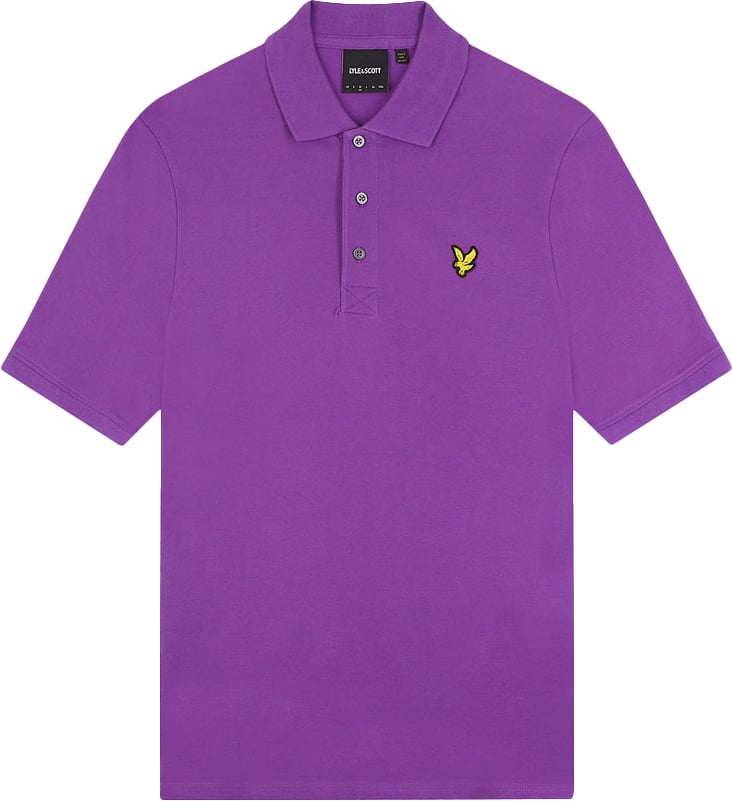 Lyle & Scott Lyle &amp; Scott Plain Polo T-Shirt Paars