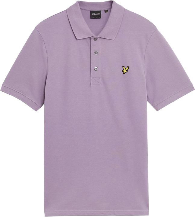 Lyle & Scott Lyle & Scott Plain Polo Shirt Paars