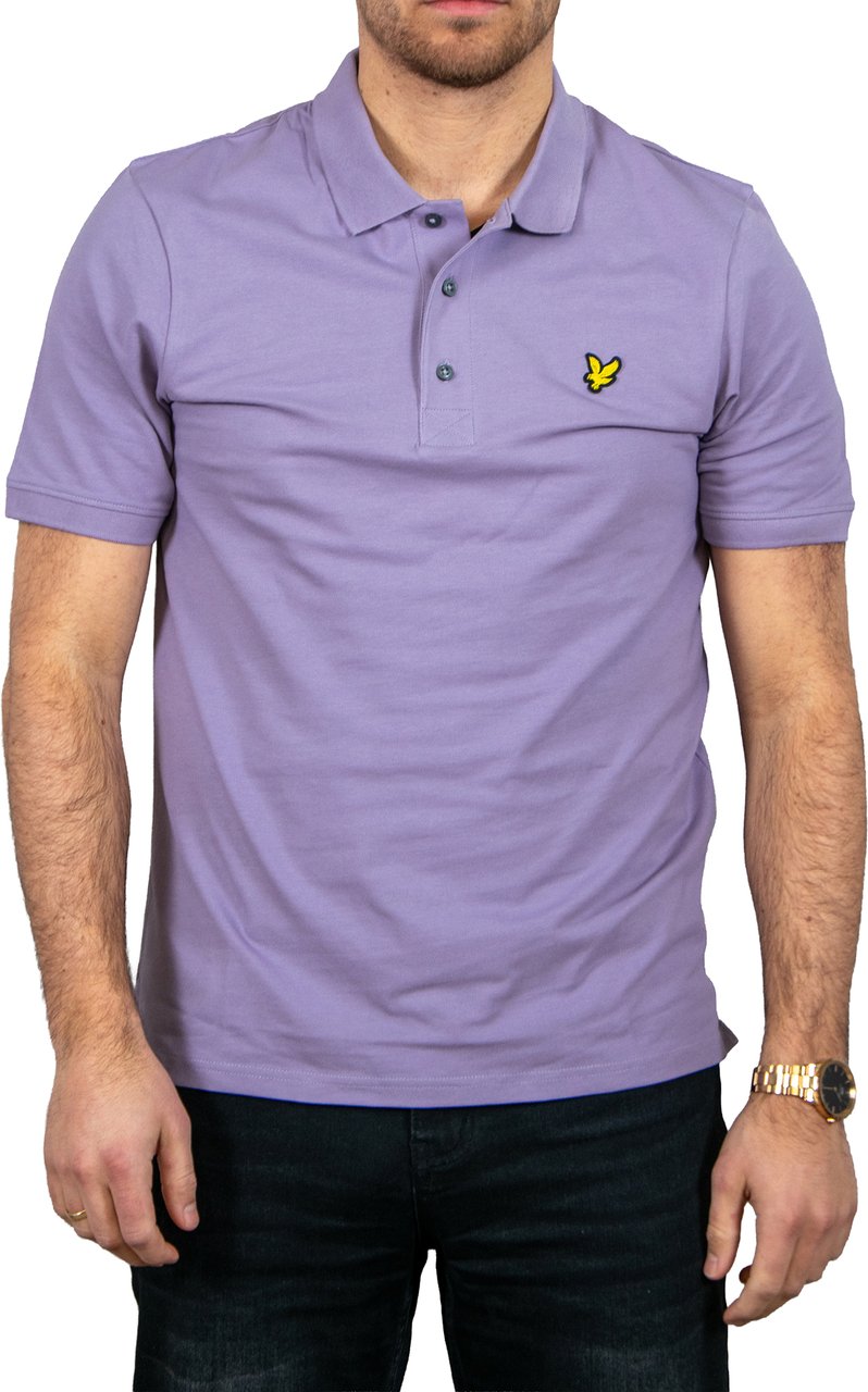 Lyle & Scott Lyle & Scott Plain Polo Shirt Paars