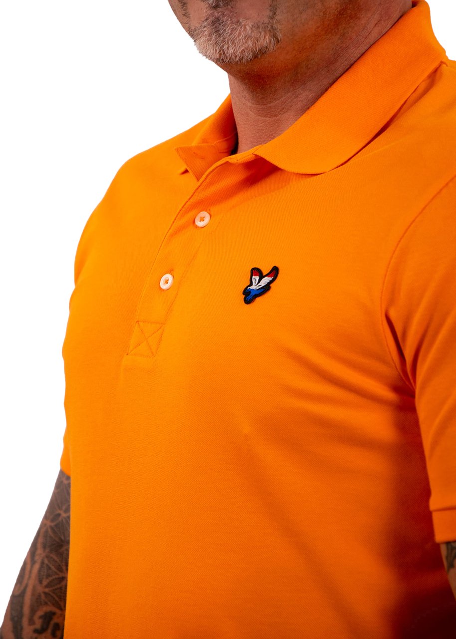 Lyle & Scott Flag Eagle Polo Shirt Oranje