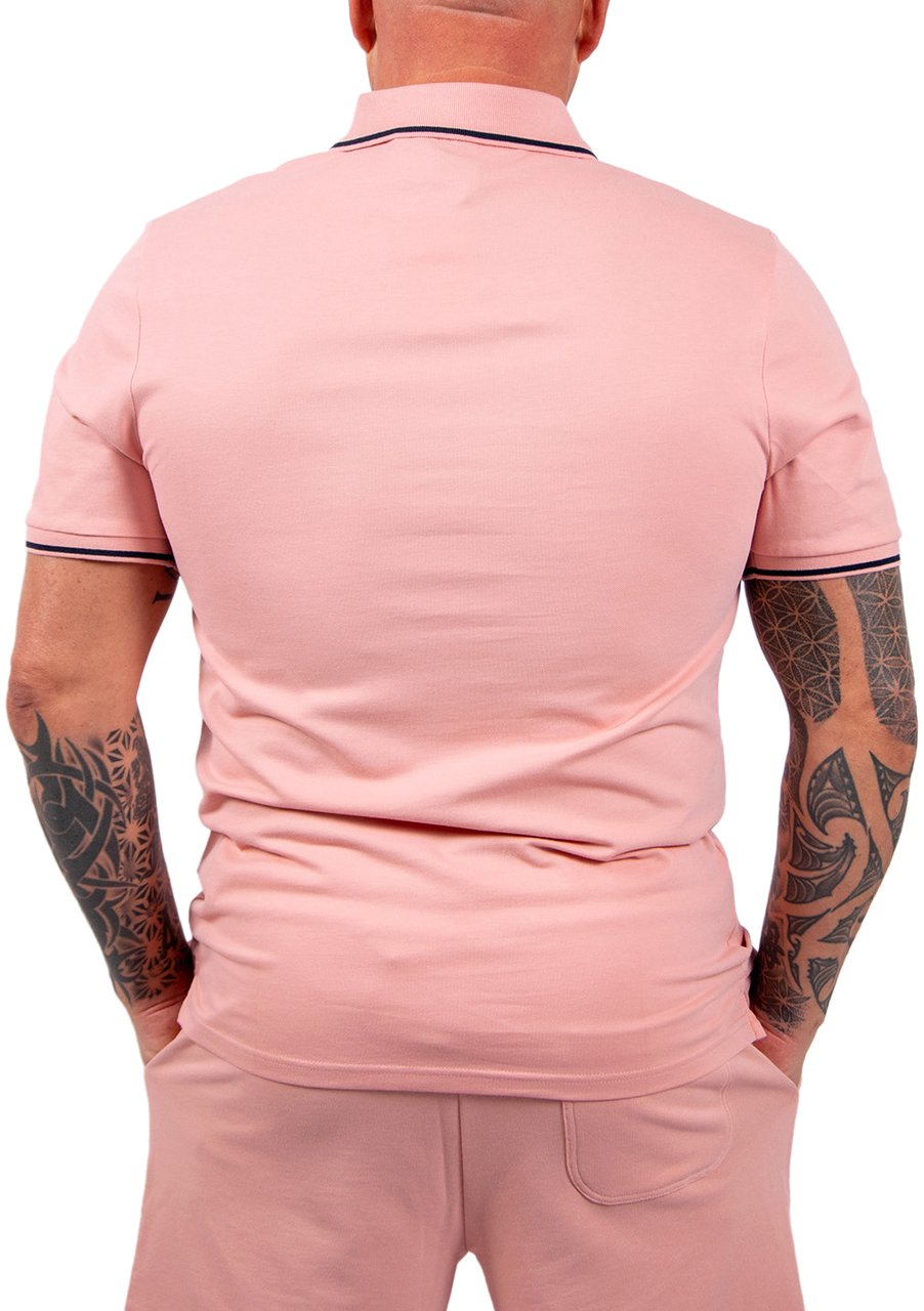 Lyle & Scott Tipped Polo Shirt Roze