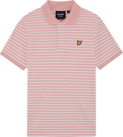 Lyle & Scott Pique Breton Polo Shirt Roze