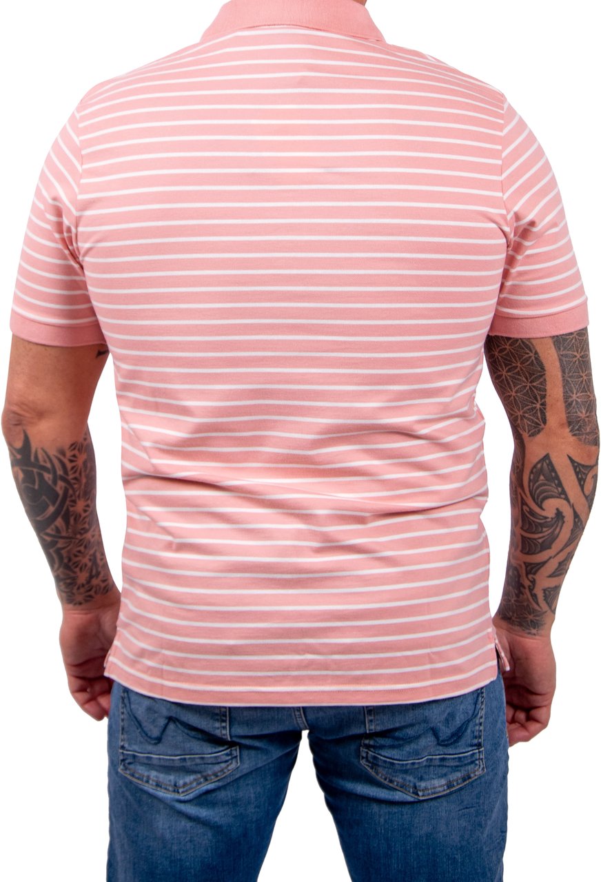 Lyle & Scott Lyle &amp; Scott Pique Breton Polo Shirt Roze