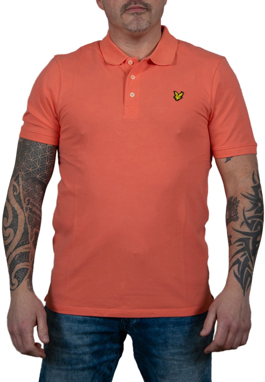 Lyle & Scott Plain Polo Shirt Rood