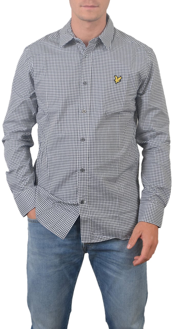 Lyle & Scott Lyle & Scott Shepherd Check Shirt Blauw
