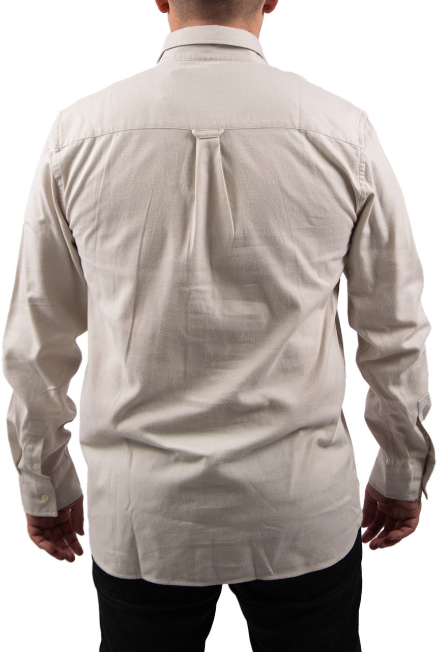Lyle & Scott Lyle & Scott Plain Flannel Shirt Beige