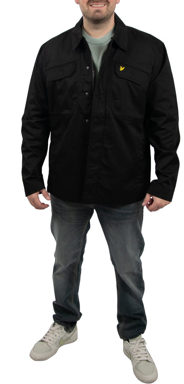 Lyle & Scott Lyle &amp; Scott Multi Pocket Overshirt Zwart