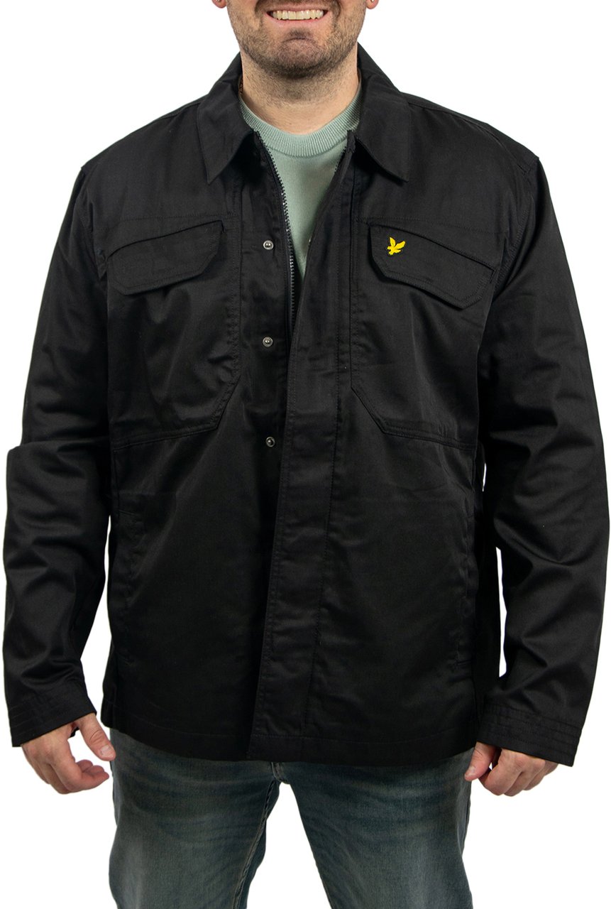 Lyle & Scott Lyle & Scott Multi Pocket Overshirt Zwart