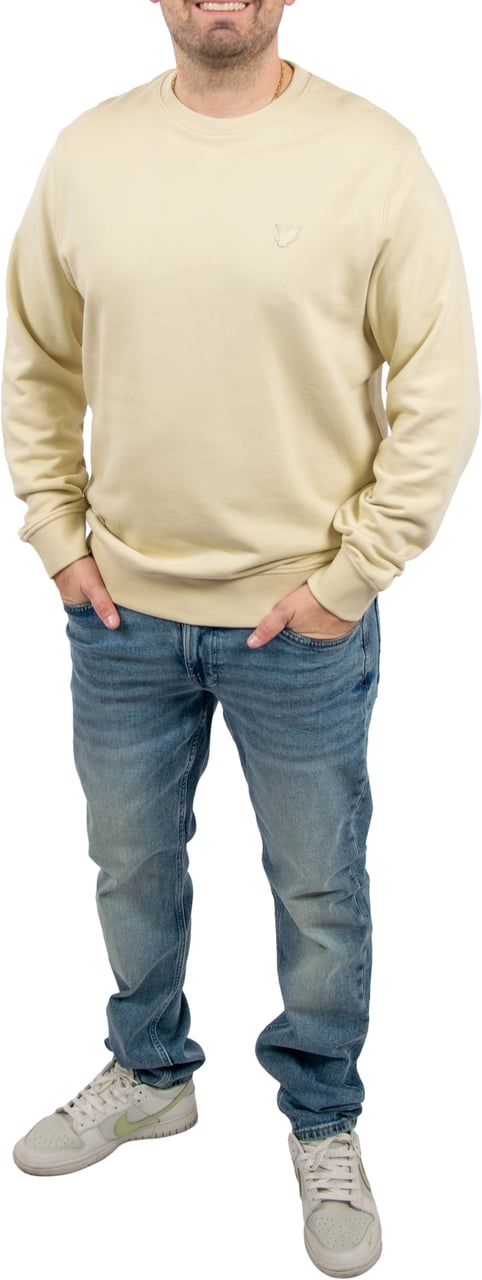 Lyle & Scott Lyle &amp; Scott Superfine Crew Neck Sweatshirt Beige