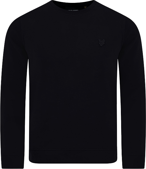Lyle & Scott Lyle & Scott Superfine Crew Neck Sweatshirt Zwart