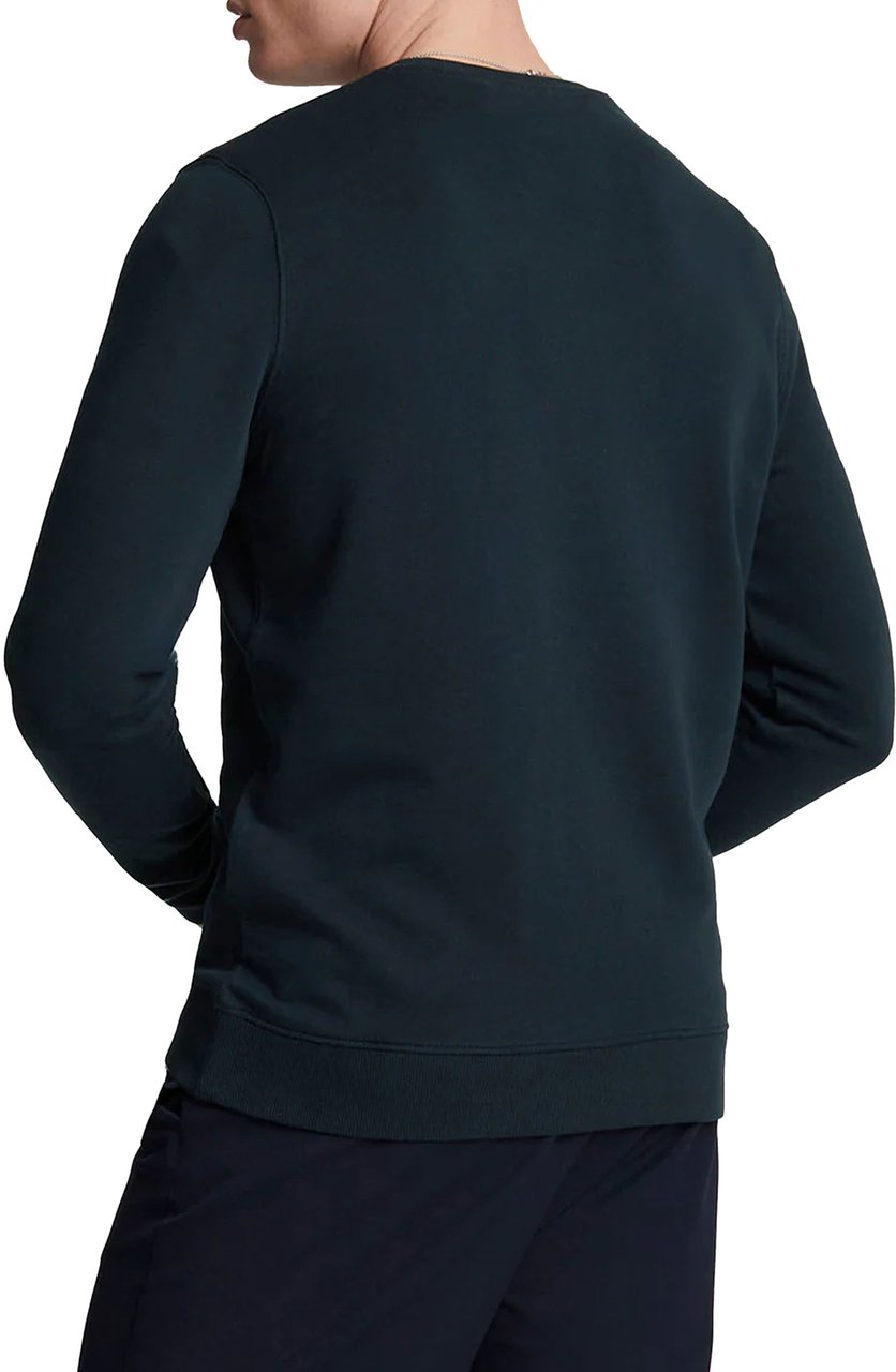 Lyle & Scott Lyle&scott Tonal Eagle Crew Neck Sweaters Donkerblauw Ml424ton Blauw