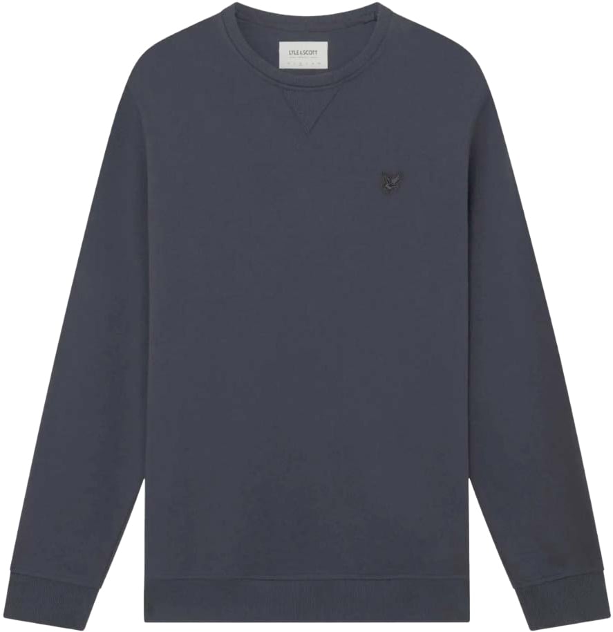Lyle & Scott Lyle&scott Tonal Eagle Crew Neck Sweaters Donkerblauw Ml424ton Blauw