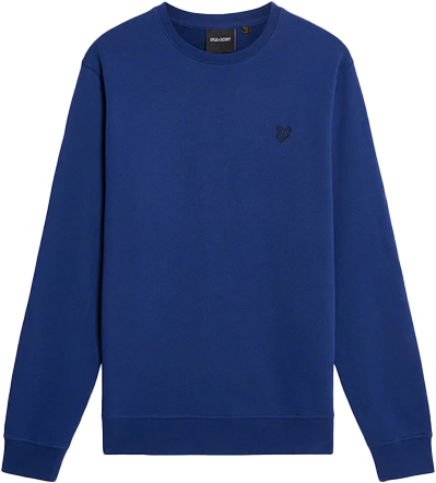 Lyle & Scott Lyle & Scott Superfine Crew Neck Sweatshirt Blauw