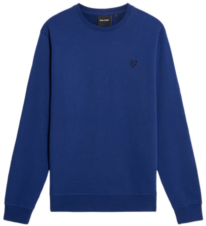 Lyle & Scott Lyle & Scott Superfine Crew Neck Sweatshirt Blauw