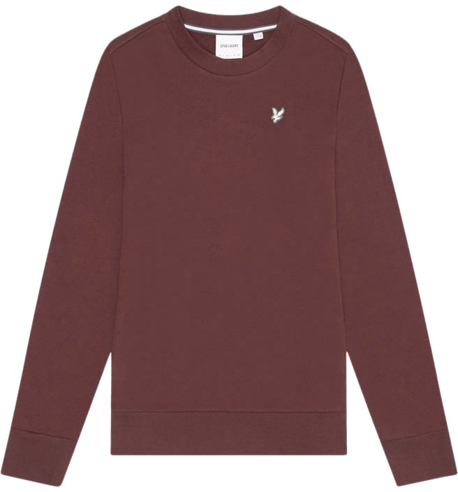 Lyle & Scott Lyle &amp; Scott Diagonal Waeve French Terry Crewneck Rood