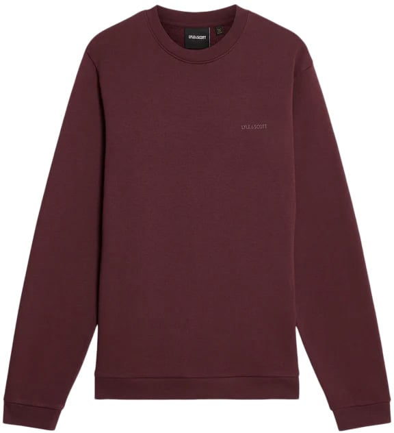 Lyle & Scott Lyle & Scott Logo Brushback Crew Neck Sweatshirt Rood