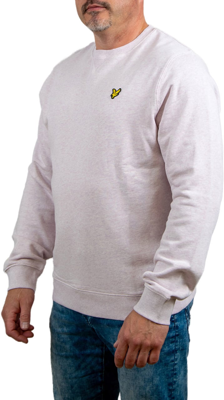 Lyle & Scott Lyle & Scott Heathered Crew Neck Sweatshirt Roze
